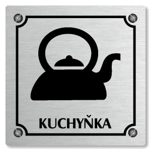 Kuchyňka, 80x80mm, stříbrná, Kansas